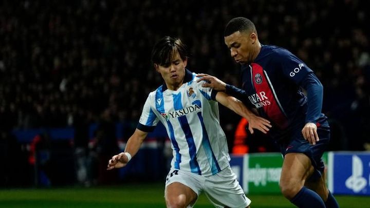 久保建英、PSG戦で対戦したエムバペは「スペイン語が上達してた…移籍の準備をしているね」