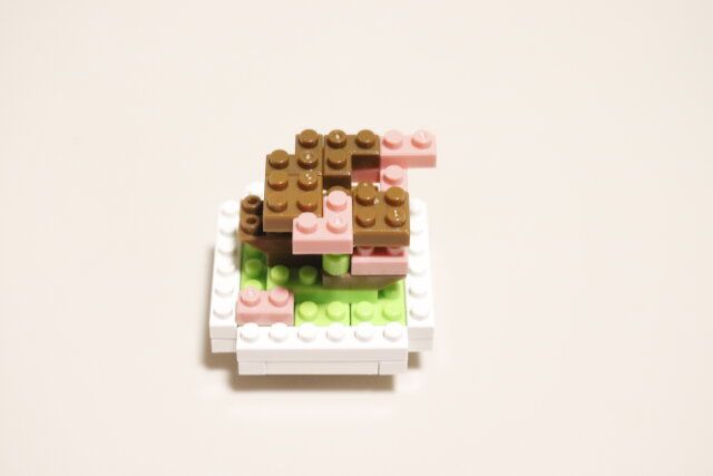 ダイソーのプチブロック（桜）の組み立て方法