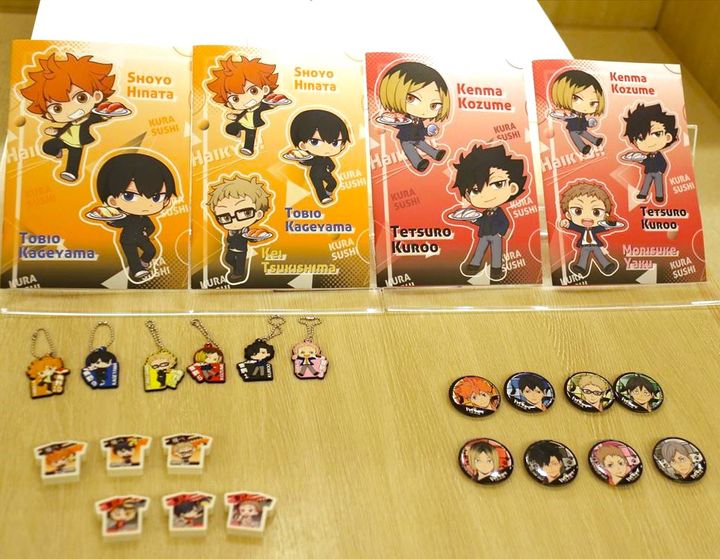 「くら寿司」と「ハイキュー！！」のコラボグッズ第2弾