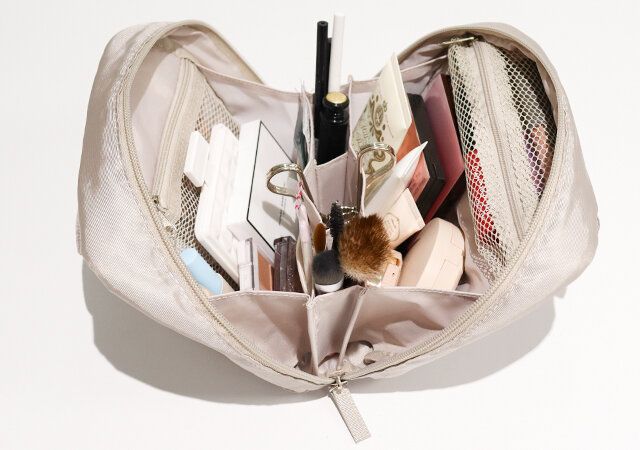 BRILMY 中身が見えて時短がかなう ズボラに優しいコスメポーチ 収納例