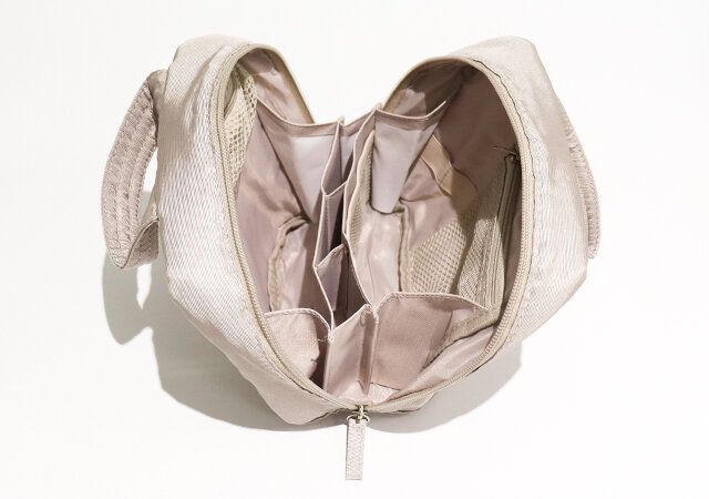 BRILMY 中身が見えて時短がかなう ズボラに優しいコスメポーチ じゃばら