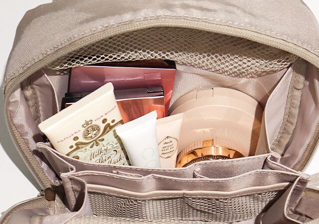 BRILMY 中身が見えて時短がかなう ズボラに優しいコスメポーチ たっぷり収納