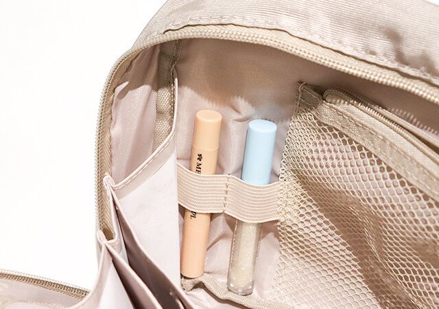 BRILMY 中身が見えて時短がかなう ズボラに優しいコスメポーチ バンド