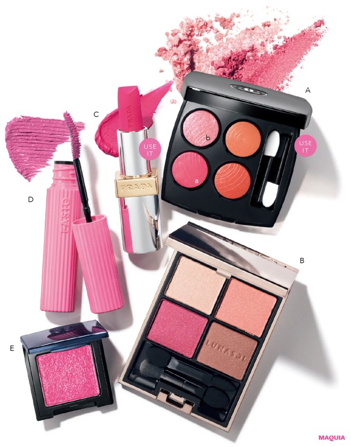 井桁弘恵さんの華やかなピンクメイク。大胆なビビッドカラーをアクセサリーのようにトッピング_4