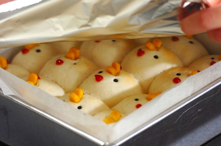 にわとりちぎりパンの作り方10