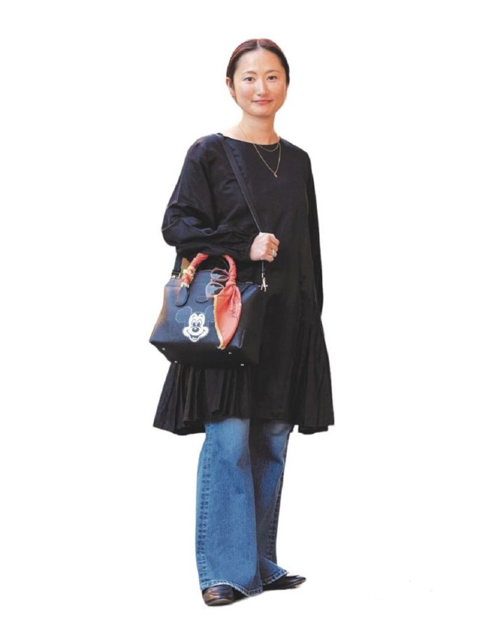 マーレッㇳのワンピースに、RHヴィンテージのデニム ロンハーマン阿部さんスナップ