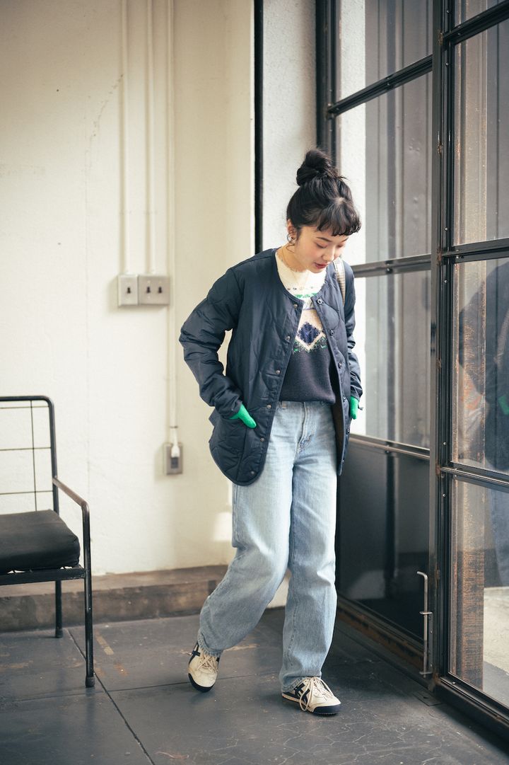 グリーンvsイエロー。デニムスタイルの可愛い差し色は？【FUDGE FRIEND おしゃれさんの毎日コーディネート】