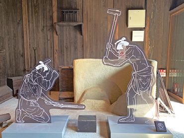 photo：江戸時代の「鍛冶場」の再現展示