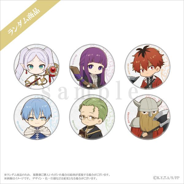 トレーディング缶バッジ デフォルメver.(全6種) 550円(税込)