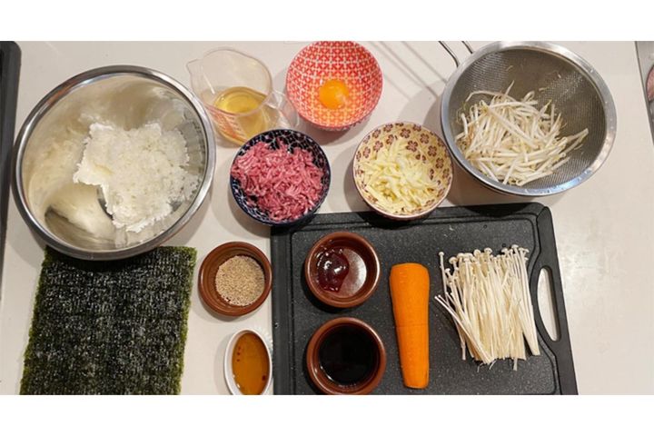 新感覚“巻かないキンパ”材料