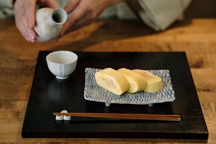 カニ缶の旨味が絶妙な“蟹のだし巻き卵”