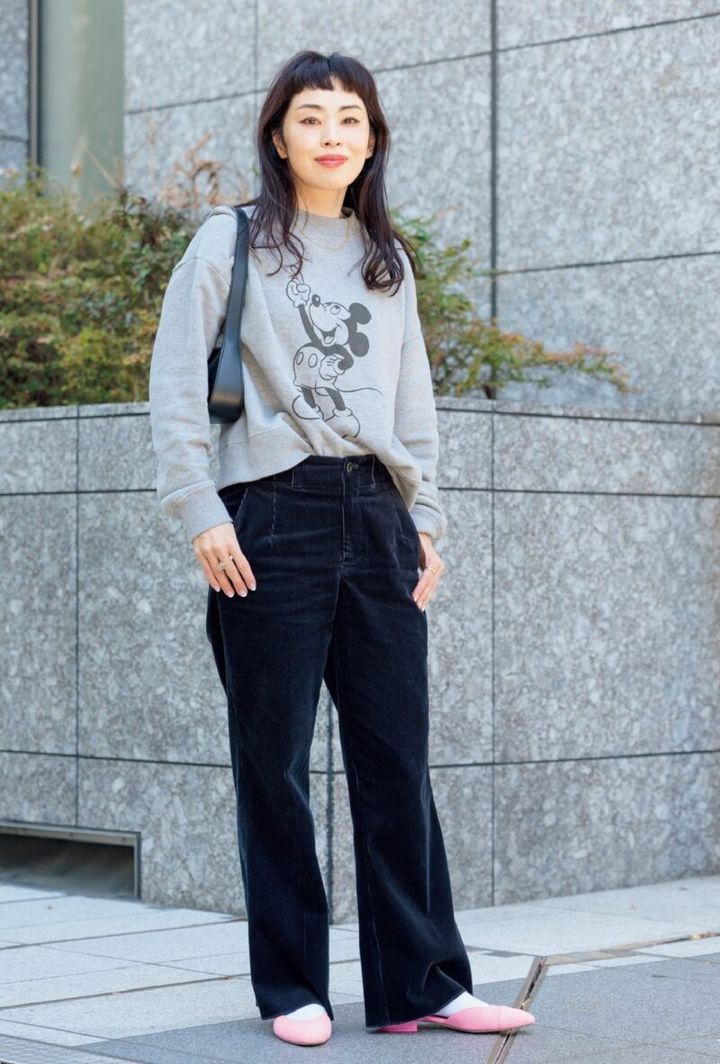 イグニスPR 西野絵梨さんスナップ ザ・ロウのバッグとスエット