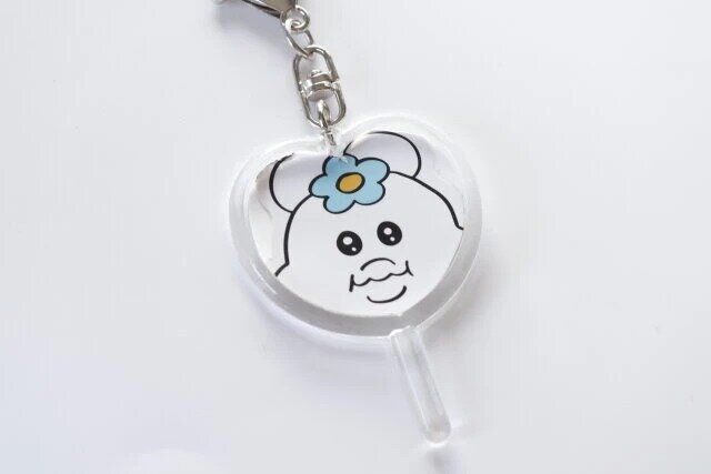 手作りしたセリアのオリジナルフォトイン キーホルダー