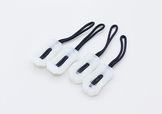 蓄光ジッパータブ（4個）の全体像