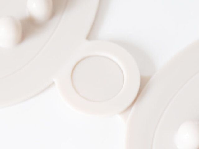 ダイソーの足形足マットを連結