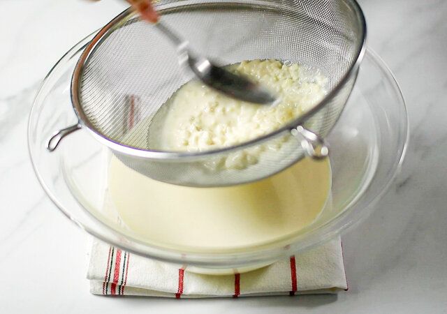 カマンベールチーズケーキ レシピ 生地をこす