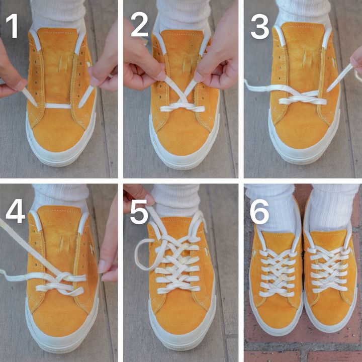 【スニーカー】おしゃれな靴ひもの結び方6選をFUDGEが伝授！基本から変わり種まで