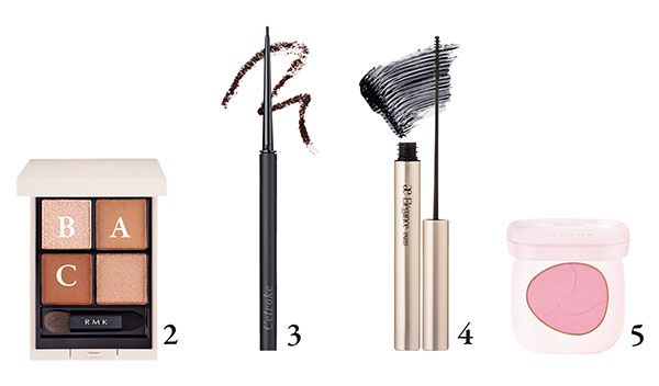 【2】シンクロマティック アイシャドウパレット【3】イラボレート ジェル アイライナー【4】カールアメイジング マスカラ【5】ペタル フロート ブラッシュ