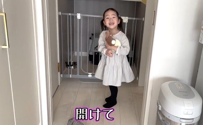 ゲージに入れられたワンコを救いたい！３才児、必死の作戦！