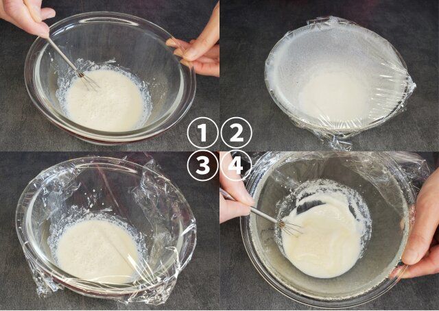 ブロッコリーとウィンナーとエリンギのカルボ風ソース絡め レシピ カルボ風ソースを作る