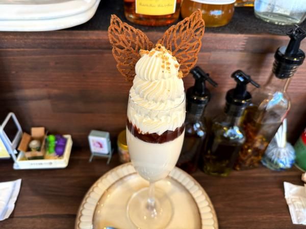 小さなカフェセルクルのパンナコッタ