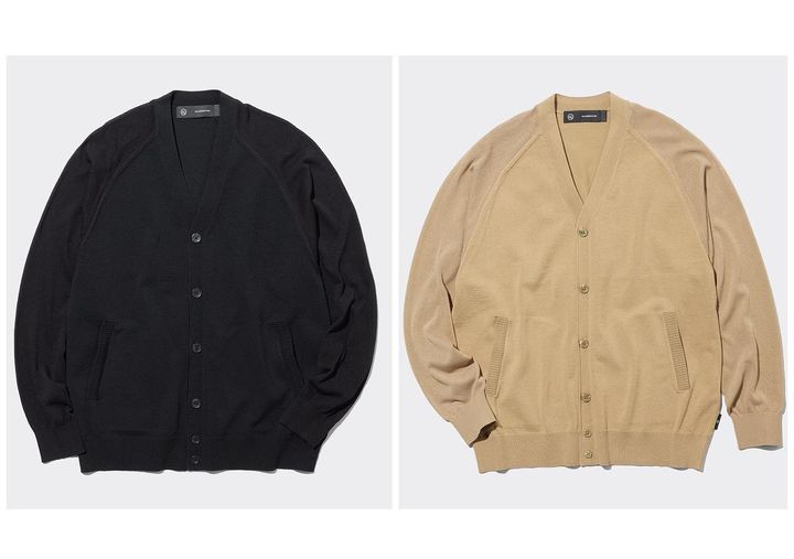 画像: 【GU × UNDERCOVER】シアーコンビネーションニットカーディガン長袖 UNDERCOVER 各¥3,990 www.gu-global.com