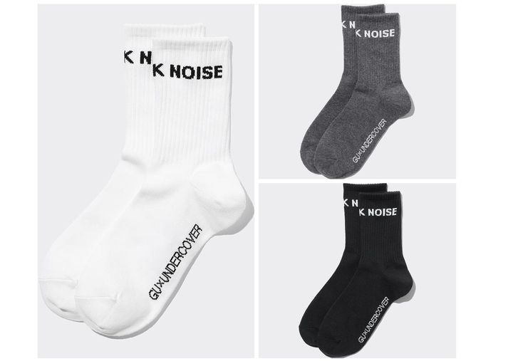 画像: 【GU × UNDERCOVER】ハイアンクルソックス UNDERCOVER 各¥990 www.gu-global.com