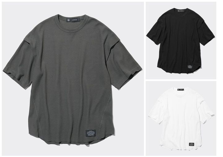 画像: 【GU × UNDERCOVER】ドライワッフルT(5分袖) UNDERCOVER 各¥1,990 www.gu-global.com