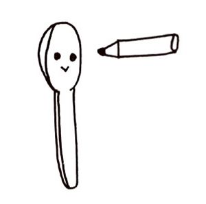 100円ショップの木のスプーンでつくる「おひなさま」の画像2