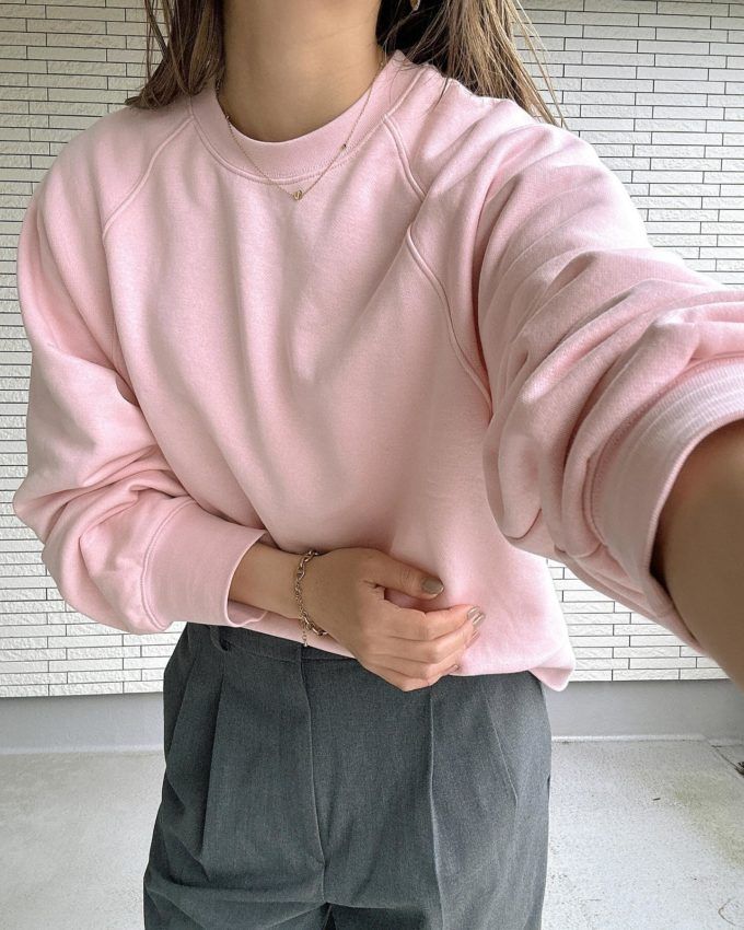 COGTHEBIGSMOKE コットンスウェットシャツ　ピンク セール】Levi's/リーバイス HERITAGE クルーネックスウェットシャツ