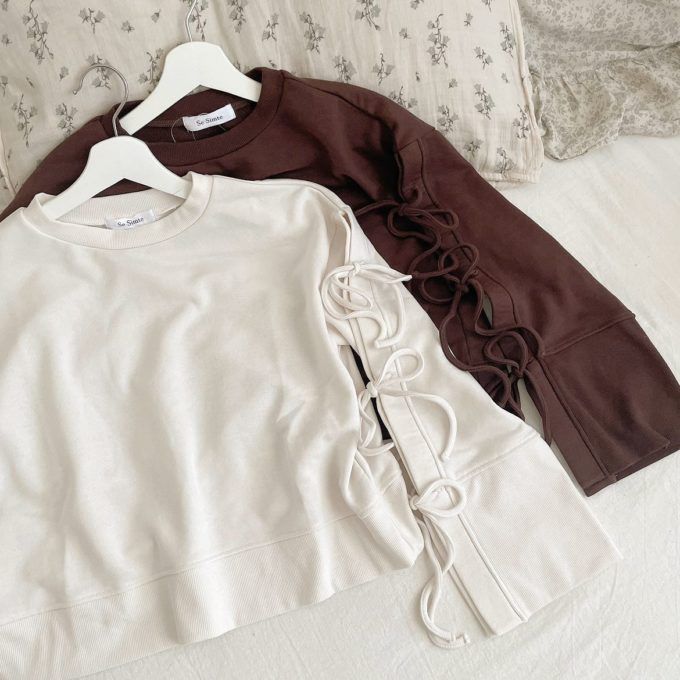 しまむらの「袖リボンプルオーバー」