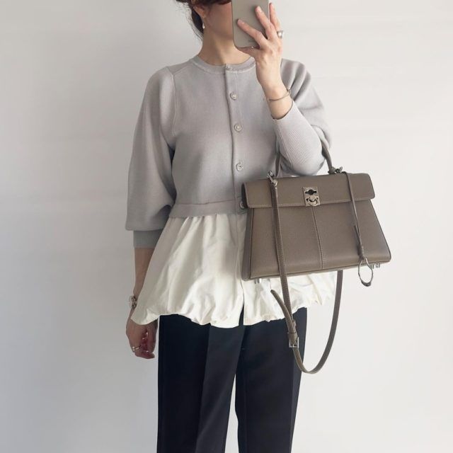 バルーンヘムニットコーデ2