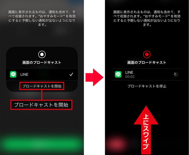 LINEでスマホの画面を共有する手順2