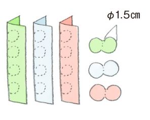 桃の節句には桃の花。コーヒーフィルターで作る、枯れずにふわりと咲き誇る「桃とひなあられの吊り飾り」の画像5