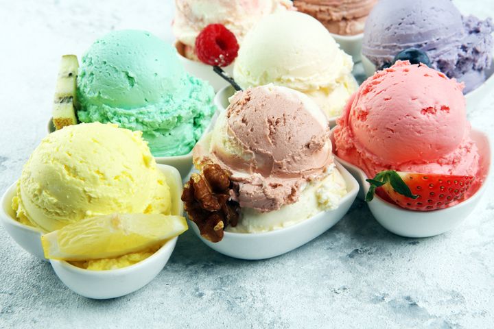 カラフルなシャーベット