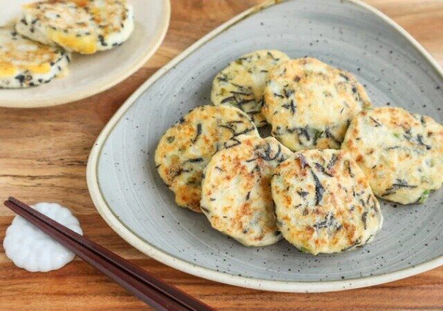 ひじきとねぎの豆腐おやき