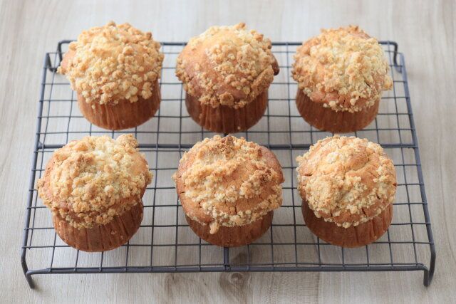 米粉のアップルシナモンマフィン レシピ 粗熱をとる