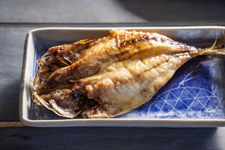 焼き上がりの魚