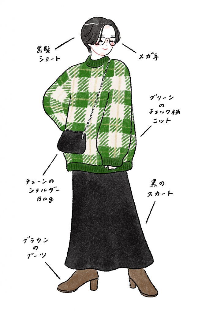 冬のチェック柄アイテム【FUDGENA：aya.mの街で見かけたおしゃれさん vol.28】