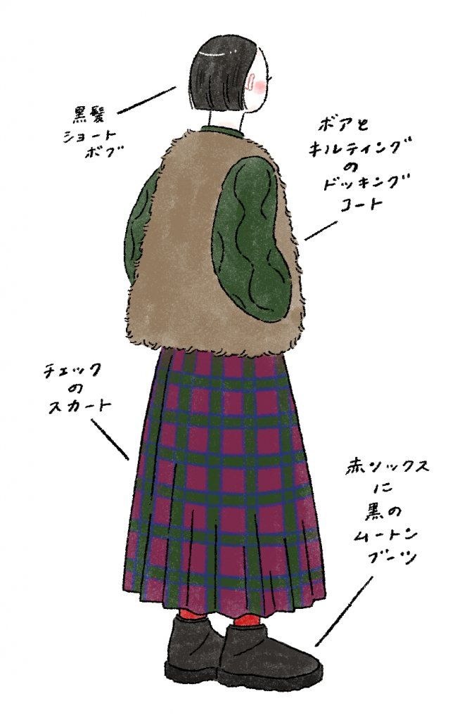 冬のチェック柄アイテム【FUDGENA：aya.mの街で見かけたおしゃれさん vol.28】