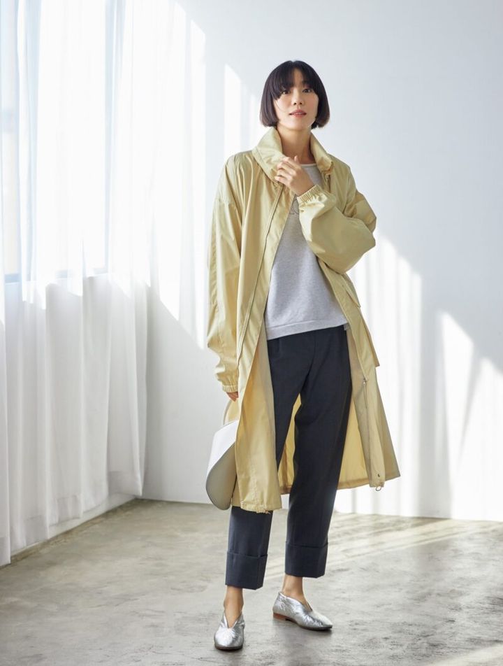 カラーセラピスト相川七瀬さん監修 トレンド イエローカラーコーデ バターイエロー アウトドアコーデ