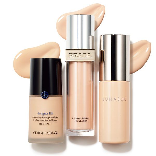 アルマーニ、プラダ 、ルナソルのファンデーション