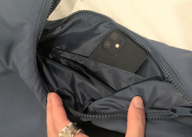 ソフトナイロンラウンドショルダーバッグ