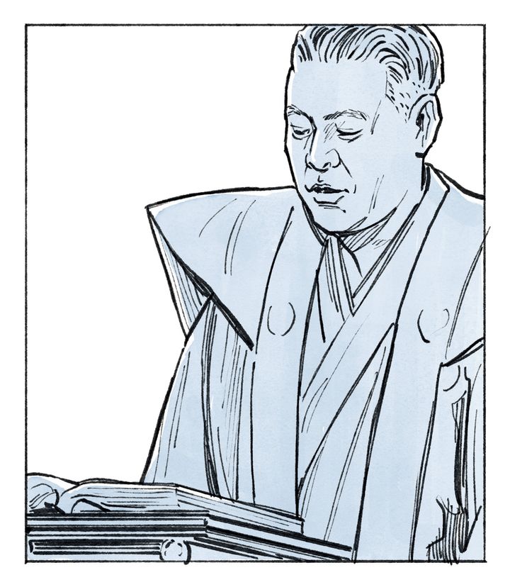 竹本織太夫のイラスト