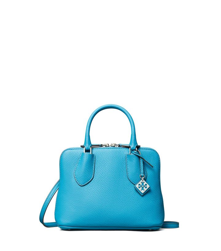 画像: 【トリー バーチ】「スウィング ミニバッグ」＜セルリアン（ブルー）＞H16.4cm×W2cm×D7.8cm ￥69,300（税込） 出典：トリー バーチ