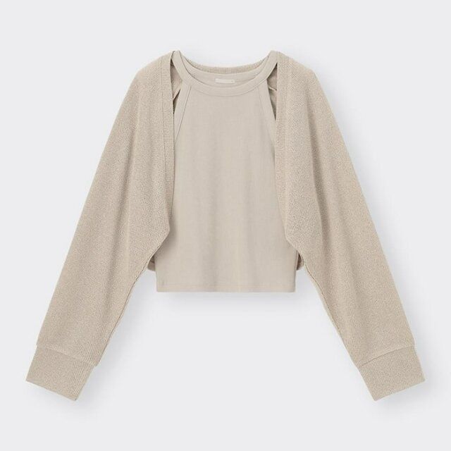 GU2ピースボレロカーディガン