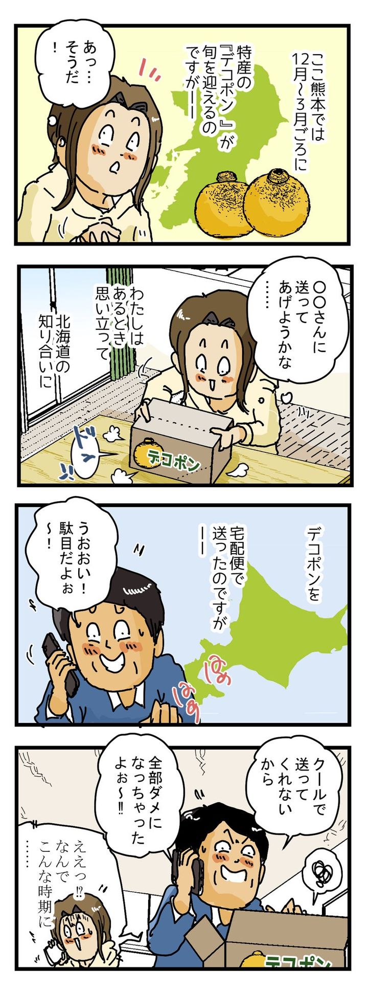 『熊本県民』が『北海道民』に荷物を送ったら起こった悲劇