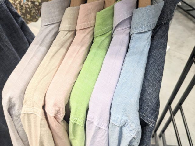 ワークマン「シャンブレーシャツカラー展開」