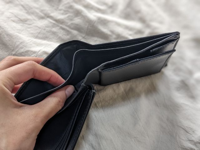 お札、レシート入れ