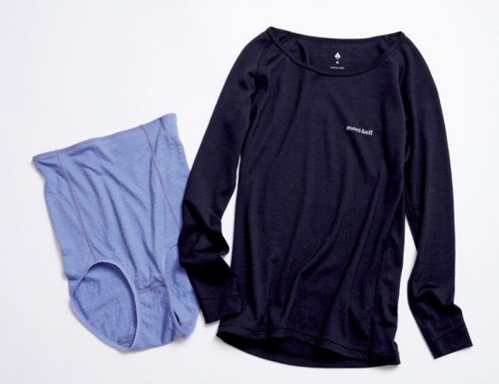 アウトドアブランド モンベルのインナー 雪山でも活躍